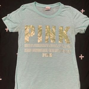 New! Teal and gold Victoria’s Secret T-shirt